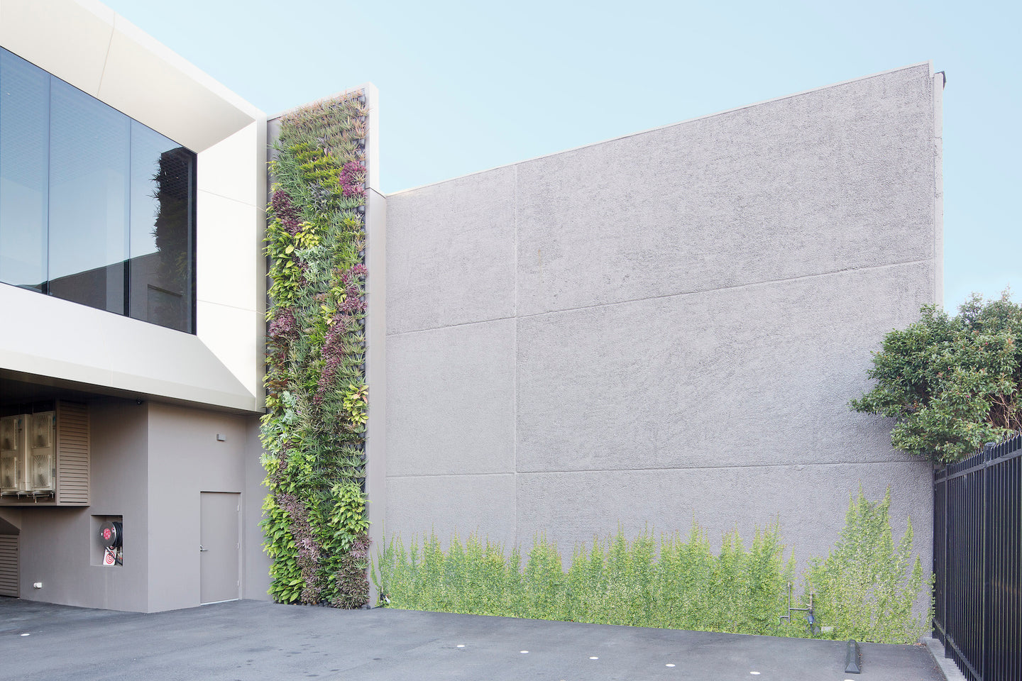 Warehouse Vertical Green Wall By Greenwall Solutions using Green4Air Vertical Green Wall Garden Kit