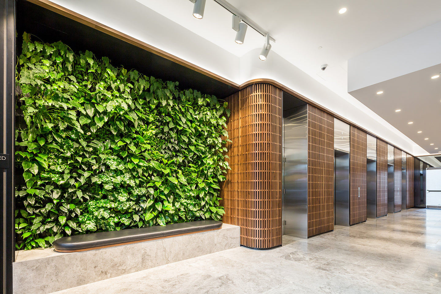 Vertical Gardens by Greenwall Solutions using Green4Air vertical green wall system